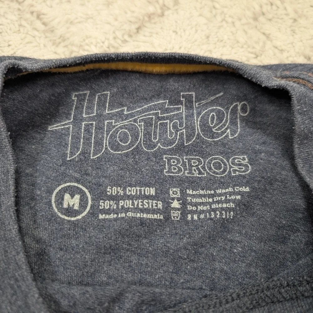 Howler Brothers Shirt Mens M Blue Navy Heather Select Short Sleeve Graphic Print - Picture 6 of 7